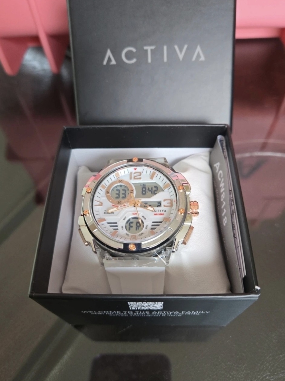 ACW8118-002 ACTIVA X by Invicta Digital White Men's Watch 51mm